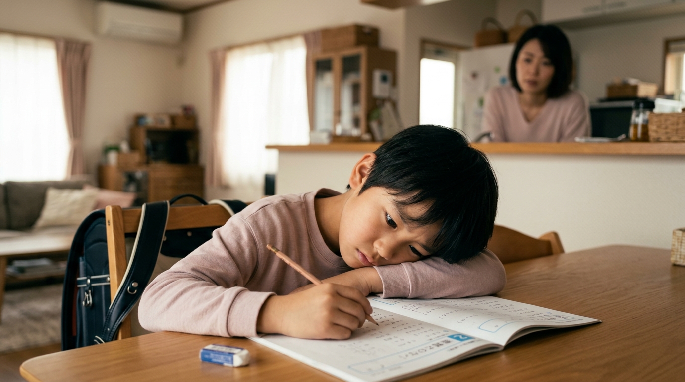 「宿題が嫌で学校に行きたくない」息子が語った、心の内側